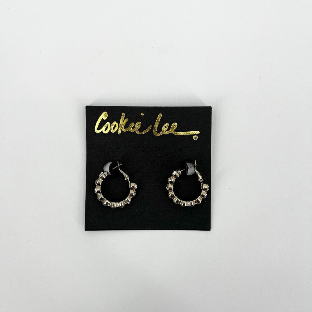 cookie lee genuine crystal earring